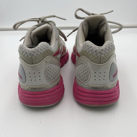 Reebok Vibe tech athletic shoes sneakers grey and pink women's size 7.5 US VGC! - Picture 5 of 12